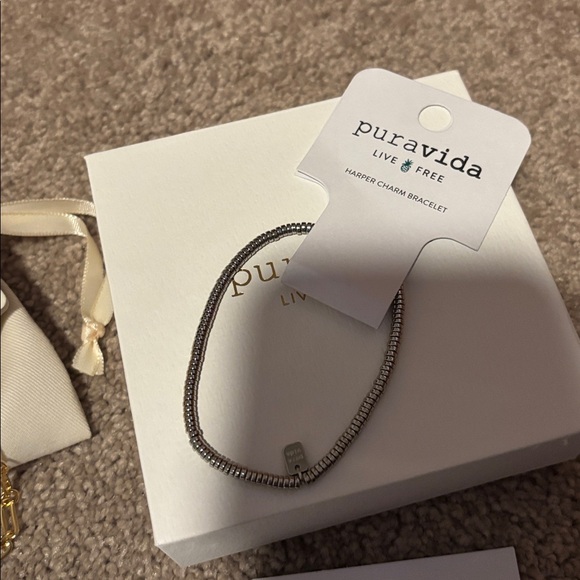 Pura Vida Silver and Gold Bracelets with Colorful Charms - Picture 6 of 7